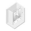 NEW TRENDY Parawan nawannowy przesuwny SMART 170x150 EXK-4107